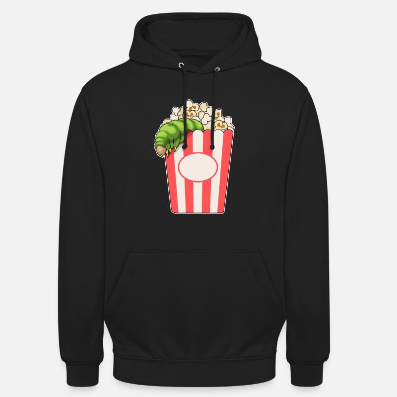Maïs soufflé chenille - Sweat-shirt à capuche unisexe - noir