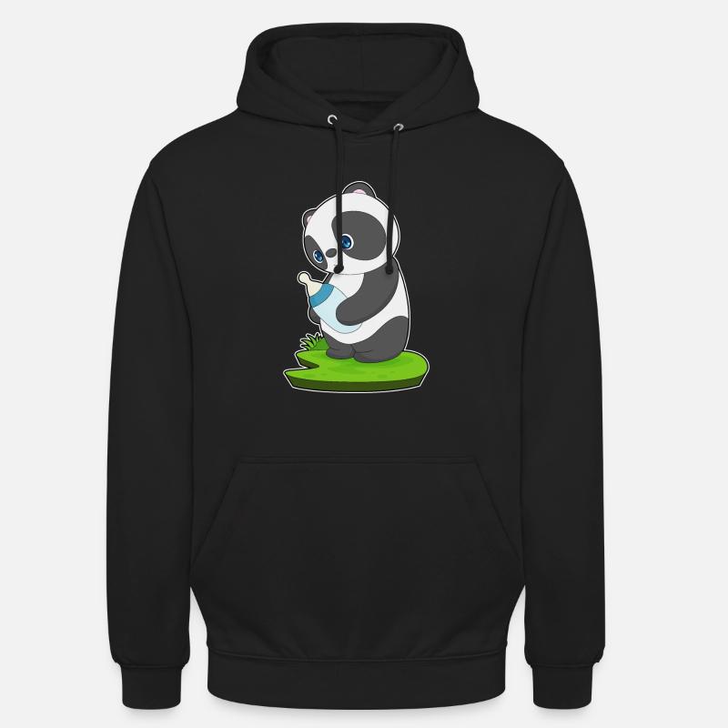 Lait de bébé Panda - Sweat-shirt à capuche unisexe - noir