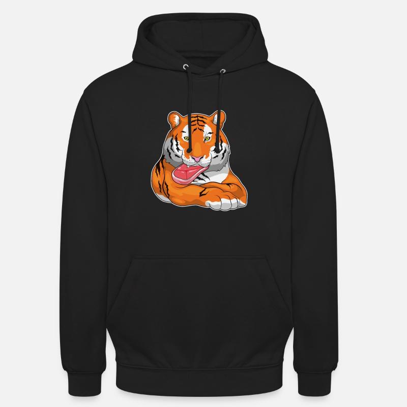 Tiger Fleisch - Unisex Hoodie - Schwarz