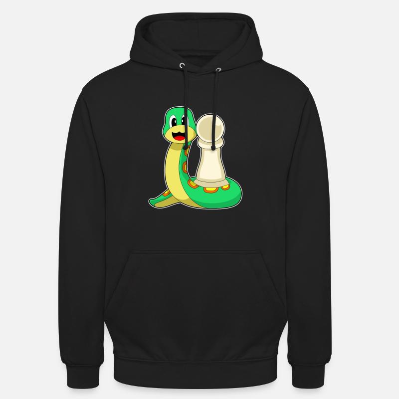 Schachfigur Bauer Schlange Schach - Unisex Hoodie - Schwarz