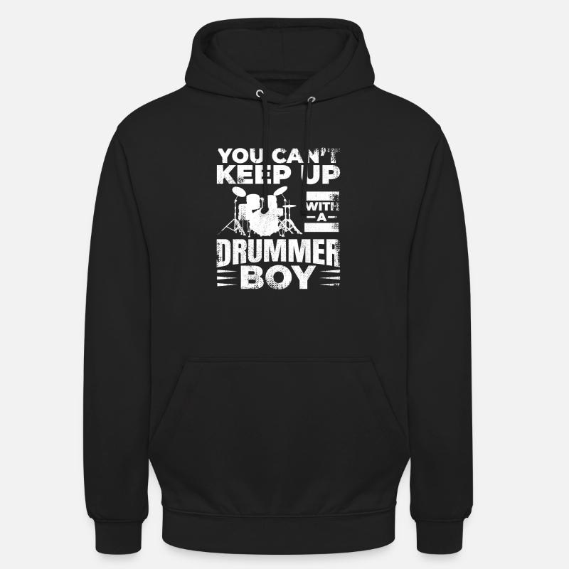 Drummer Junge - Unisex Hoodie - Schwarz