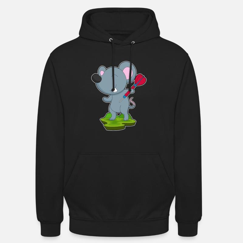 Fléchette de souris - Sweat-shirt à capuche unisexe - noir