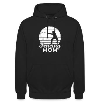Mom Fencer - Unisex Hoodie - black - Front - Alina (178cm) & Michal (187cm)