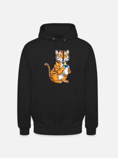 Lait pour biberon Tiger - Sweat-shirt à capuche unisexe - noir