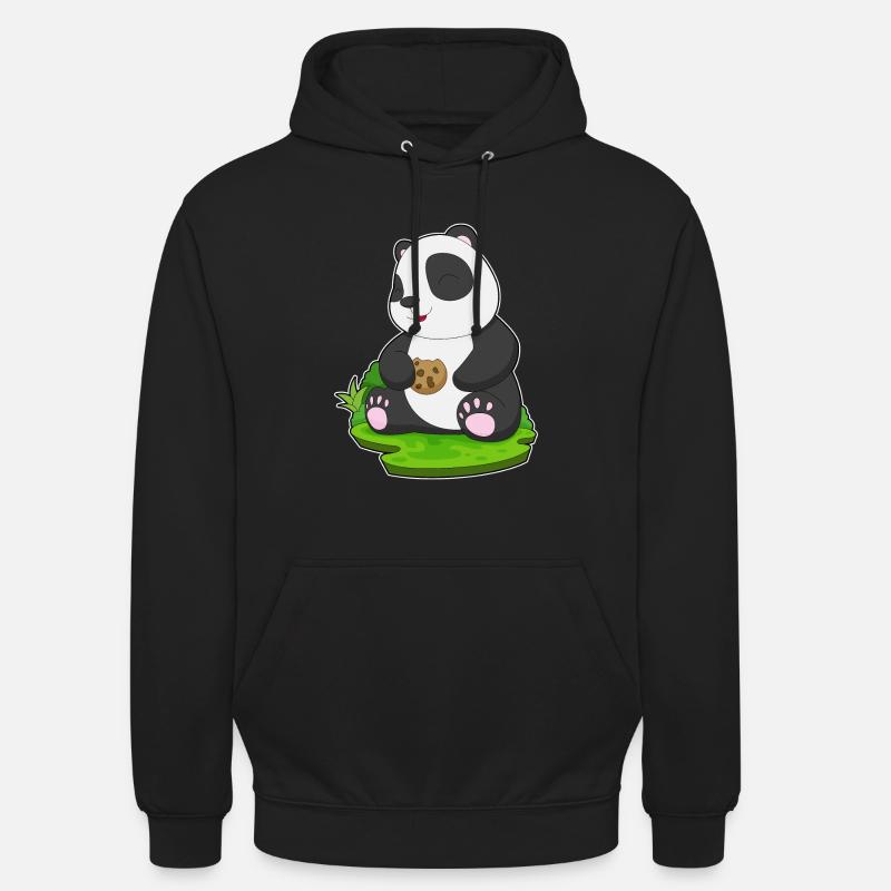 Biscuit Panda - Sweat-shirt à capuche unisexe - noir