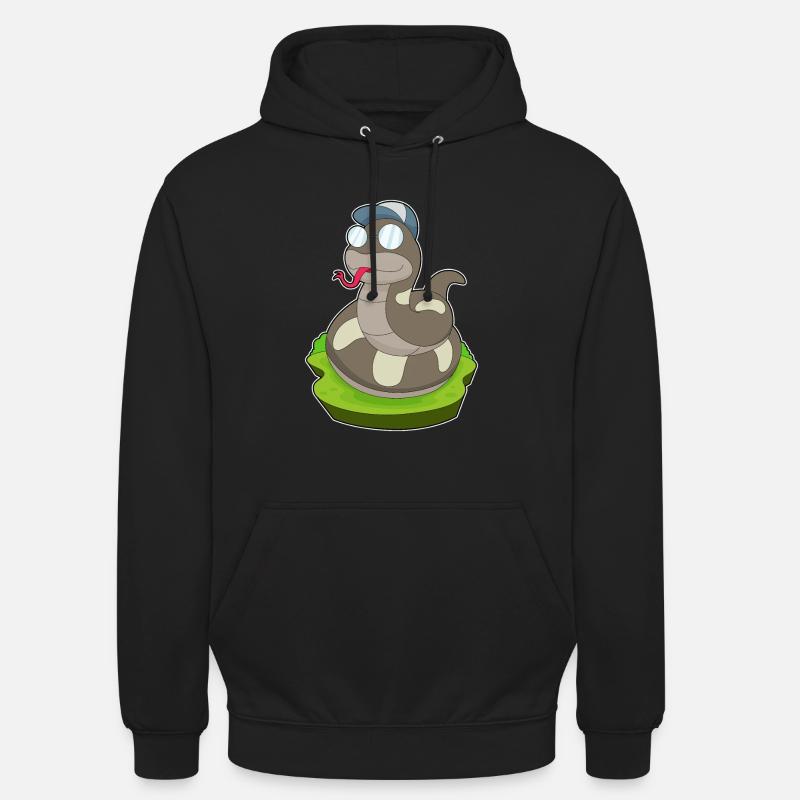 Lunettes Snake - Sweat-shirt à capuche unisexe - noir