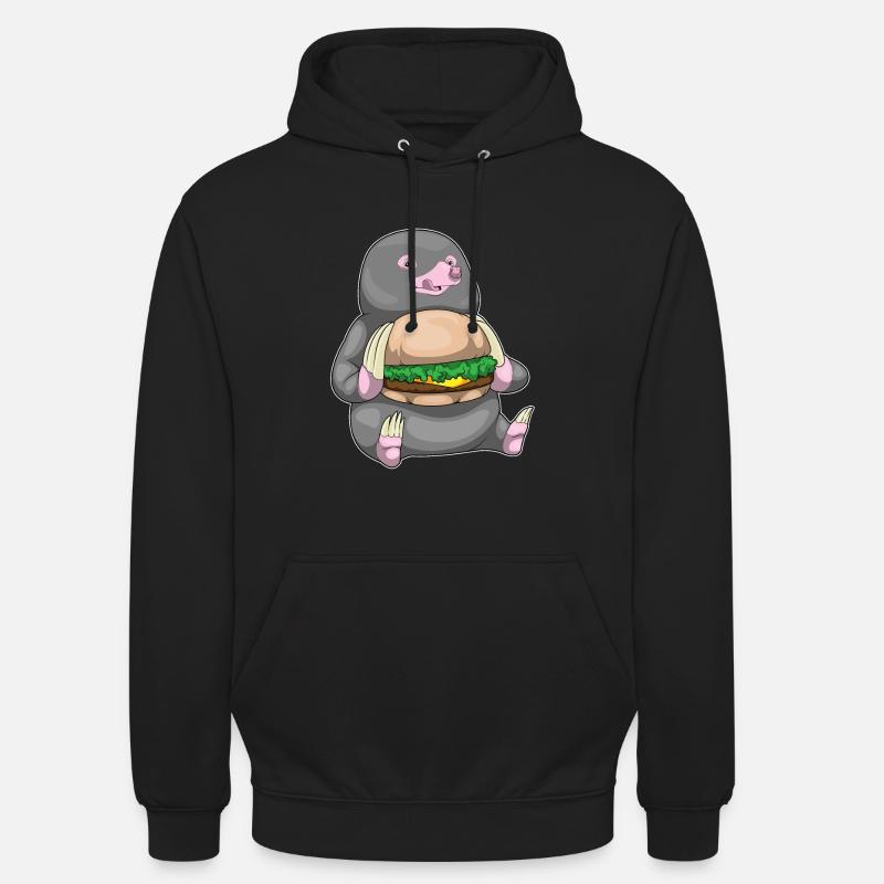 Maulwurf Burger - Unisex Hoodie - Schwarz