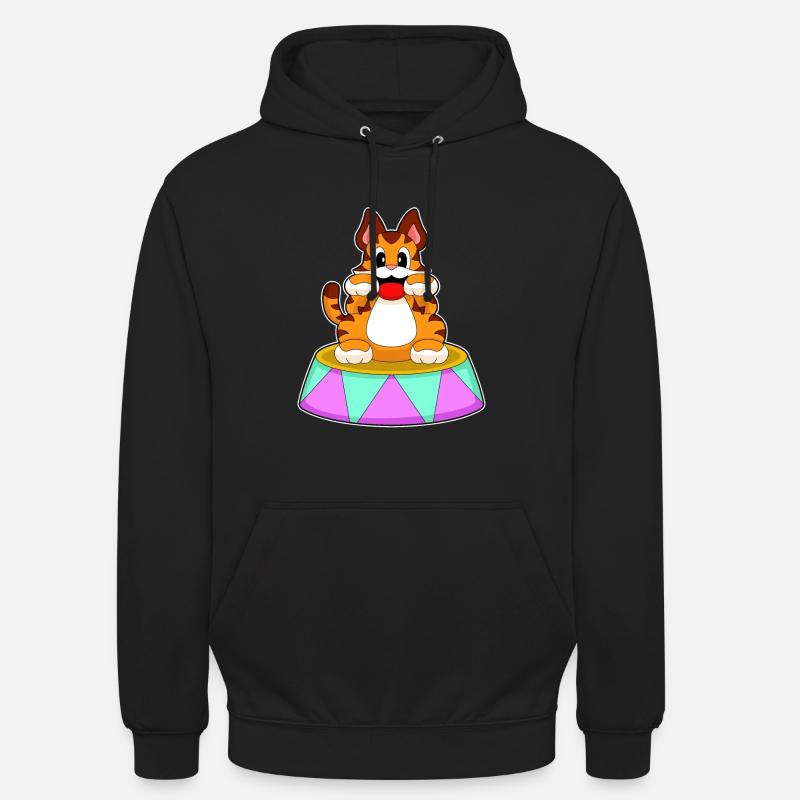 Cirque du tigre - Sweat-shirt à capuche unisexe - noir