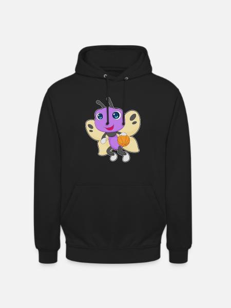 papillon basketteur basketteur basket-ball - Sweat-shirt à capuche unisexe - noir