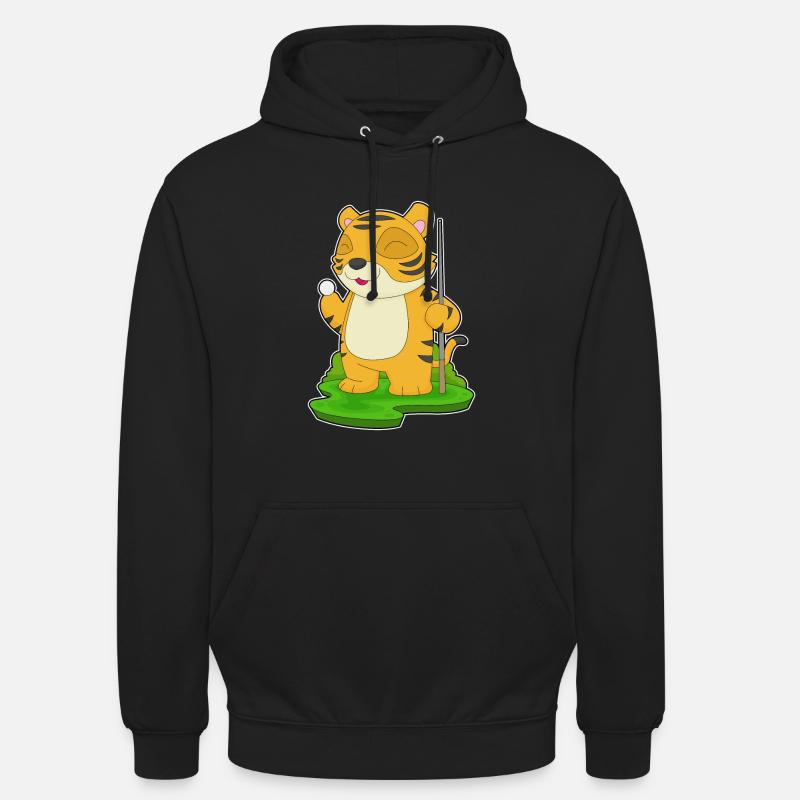 Tiger Billiard Queue - Unisex Hoodie - Schwarz