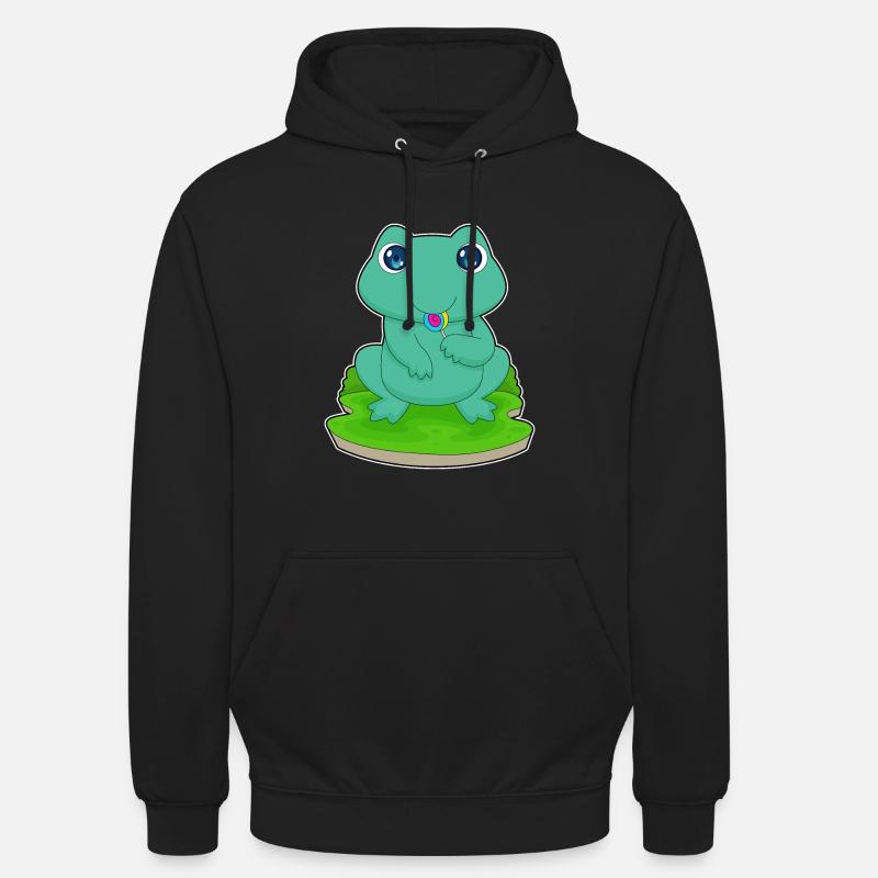 Sucette grenouille - Sweat-shirt à capuche unisexe - noir