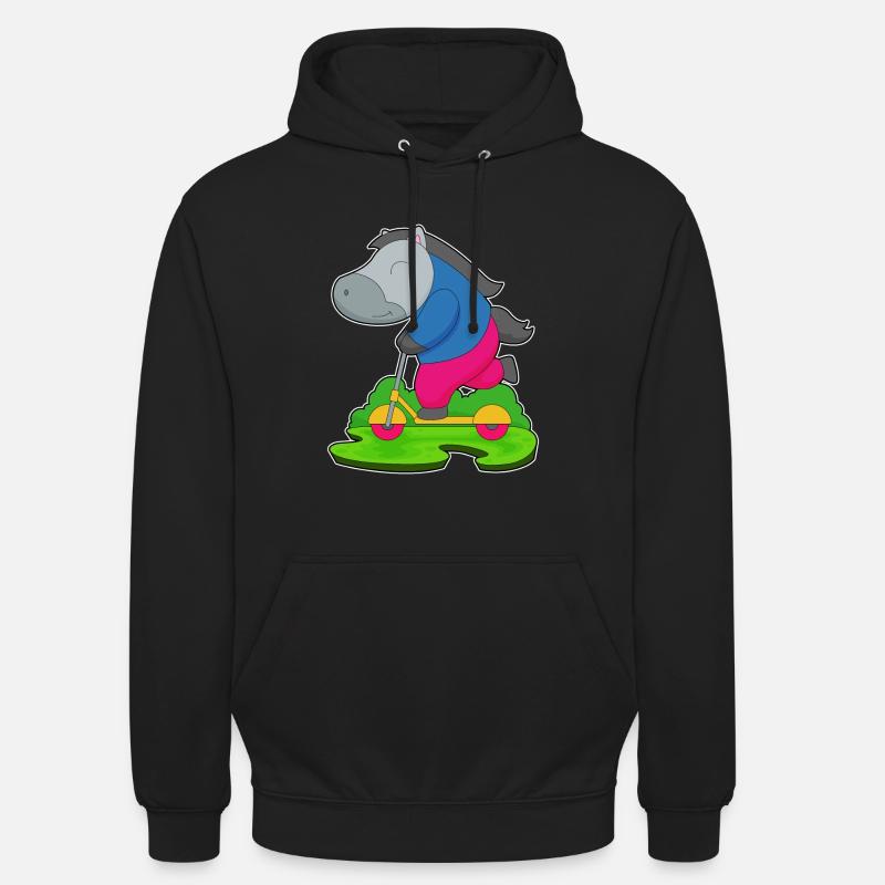 Pferd Roller - Unisex Hoodie - Schwarz