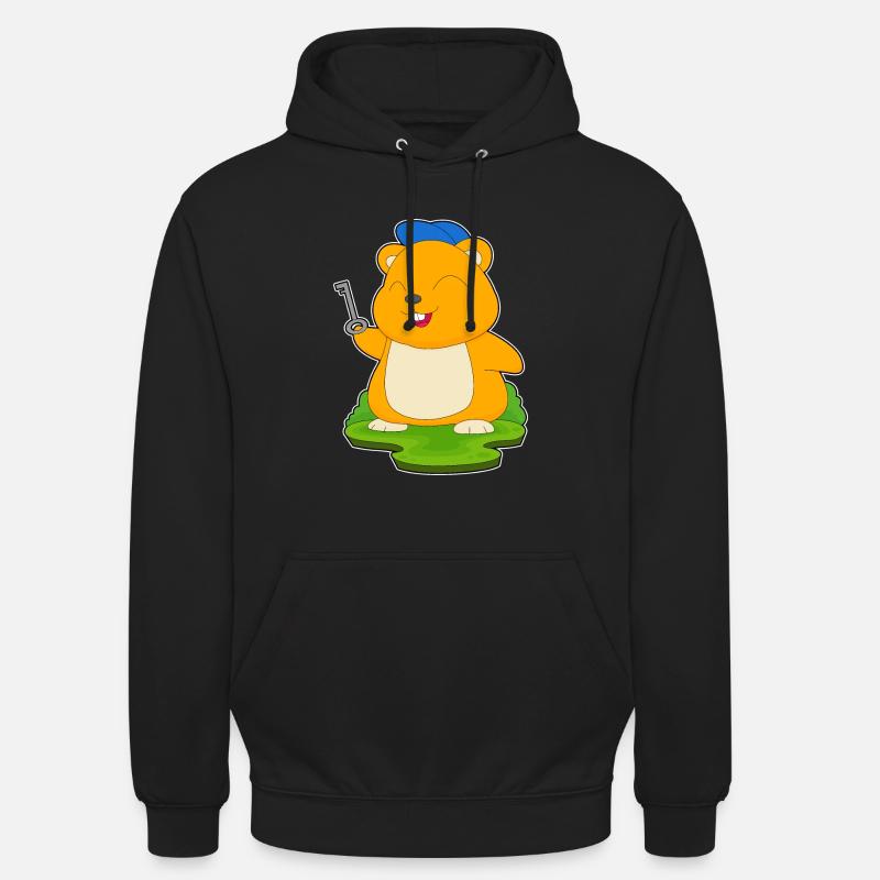 Clé du hamster - Sweat-shirt à capuche unisexe - noir