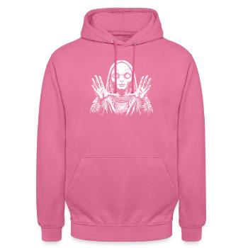 Alien - Unisex Hoodie - Pink - Vorne - Alina (178cm) & Michal (187cm)