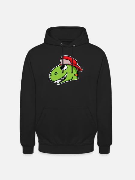 Dinosaur Head Dino - Unisex Hoodie - black