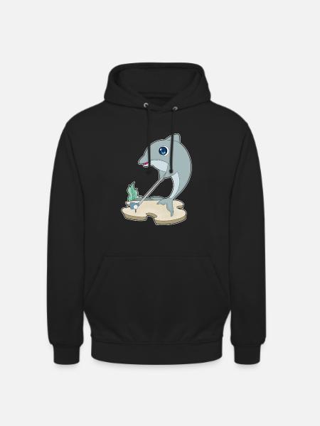 Dolphin Golf Golf Clubs - Unisex Hoodie - black