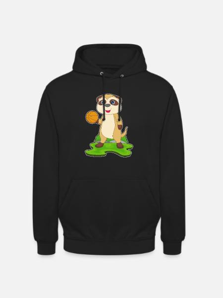 Meerkat Basketteur Basketteur - Sweat-shirt à capuche unisexe - noir