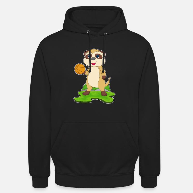 Meerkat Basketteur Basketteur - Sweat-shirt à capuche unisexe - noir