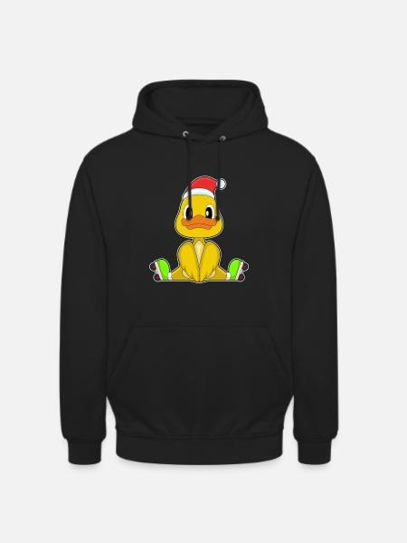 Duck Christmas Inline skating - Unisex Hoodie - black