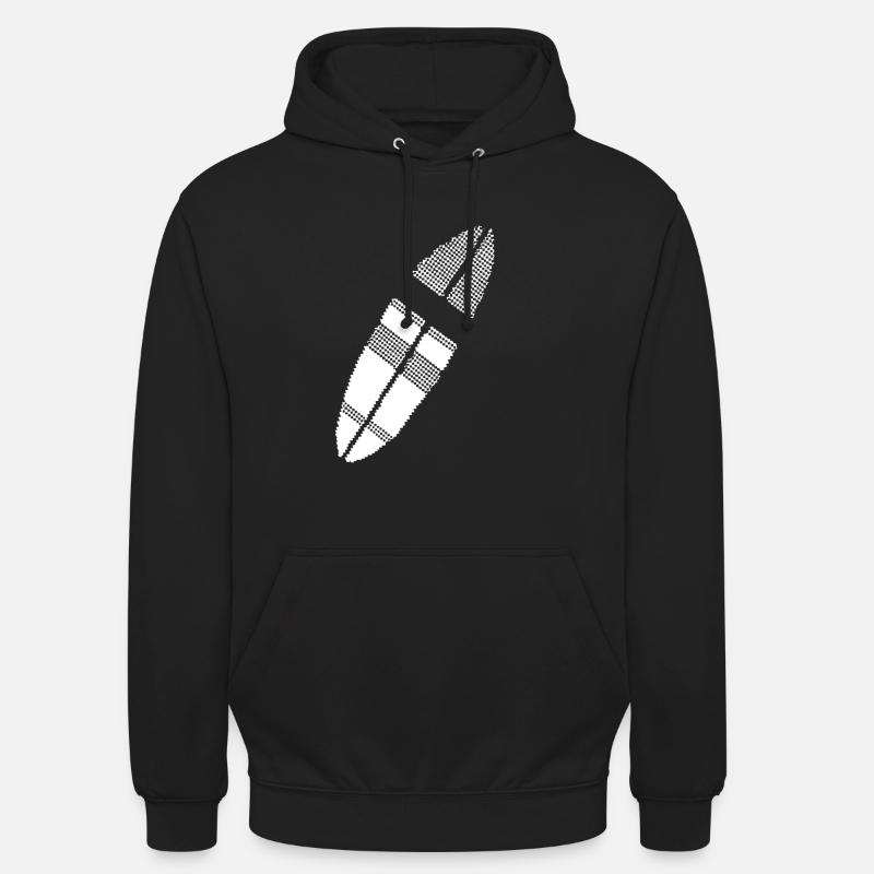planche de surf Pixel Graphic - Sweat-shirt à capuche unisexe - noir