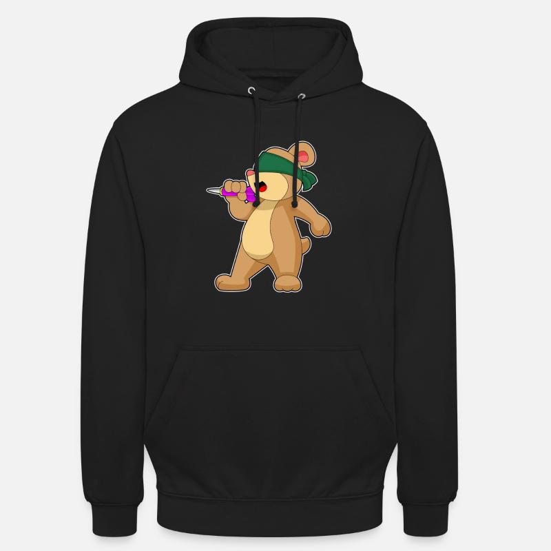 Fléchette d’ours Fléchette - Sweat-shirt à capuche unisexe - noir