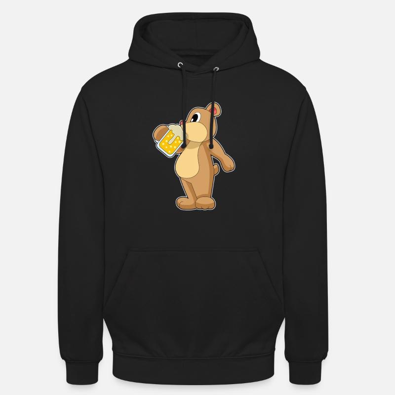 Bière Bär - Sweat-shirt à capuche unisexe - noir