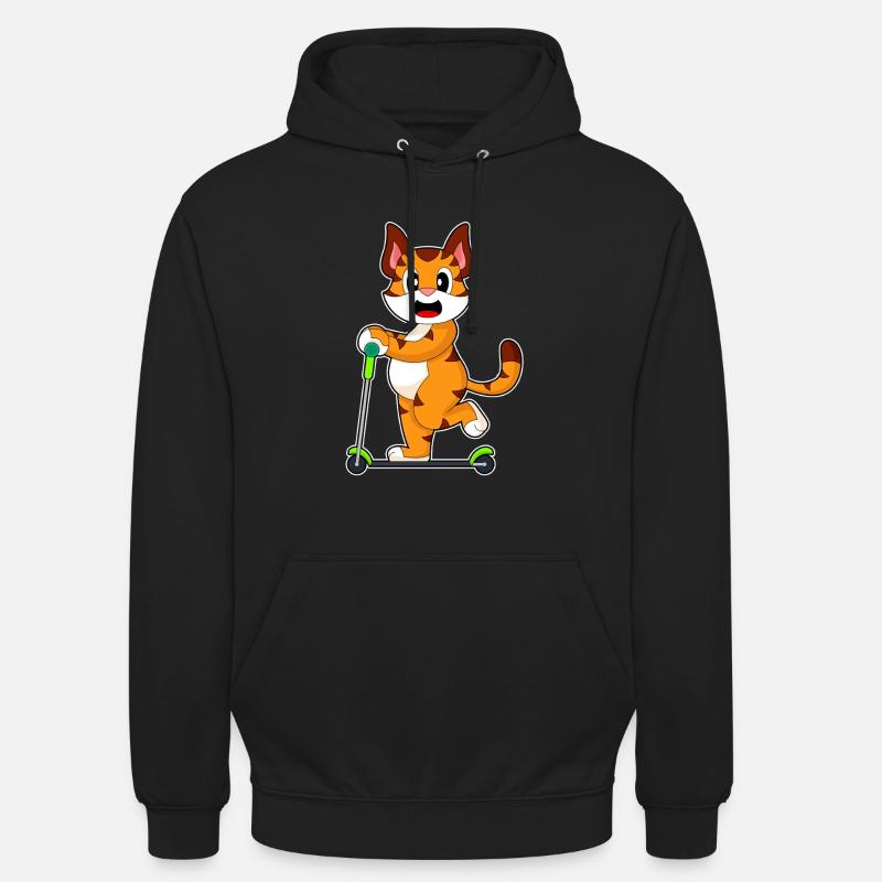 Tiger Scooter - Unisex Hoodie - Schwarz
