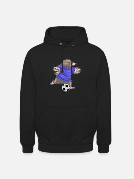 Mole Soccer Player Soccer - Unisex Hoodie - black