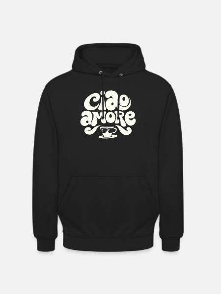 Ciao Amore Cappuccino - Unisex Hoodie - black