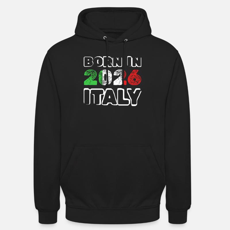 2026 - Sweat-shirt à capuche unisexe - noir