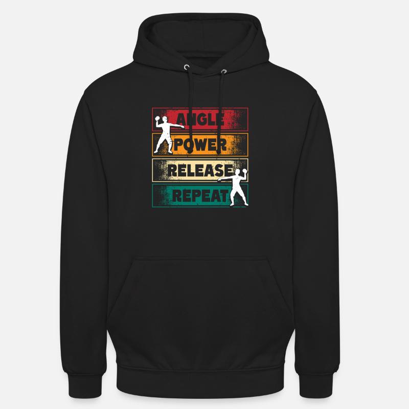 Kugelstoßen Kugelstoß Angle Power Release - Unisex Hoodie - Schwarz