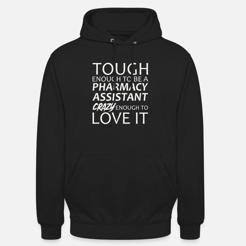 Assistante en pharmacie Crazy - Sweat-shirt à capuche unisexe - noir