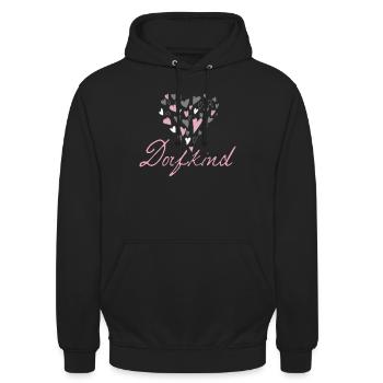 Dorfkind - Unisex Hoodie - Schwarz - Vorne - Alina (178cm) & Michal (187cm)