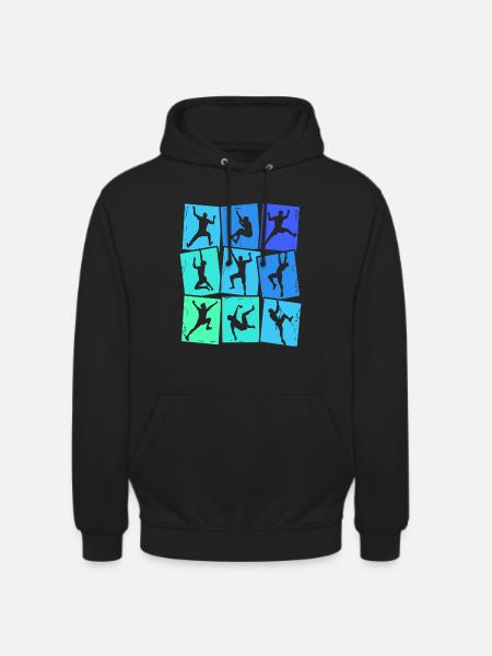 Climbing Mountains Climbers Bouldering Boys Children - Unisex Hoodie - black