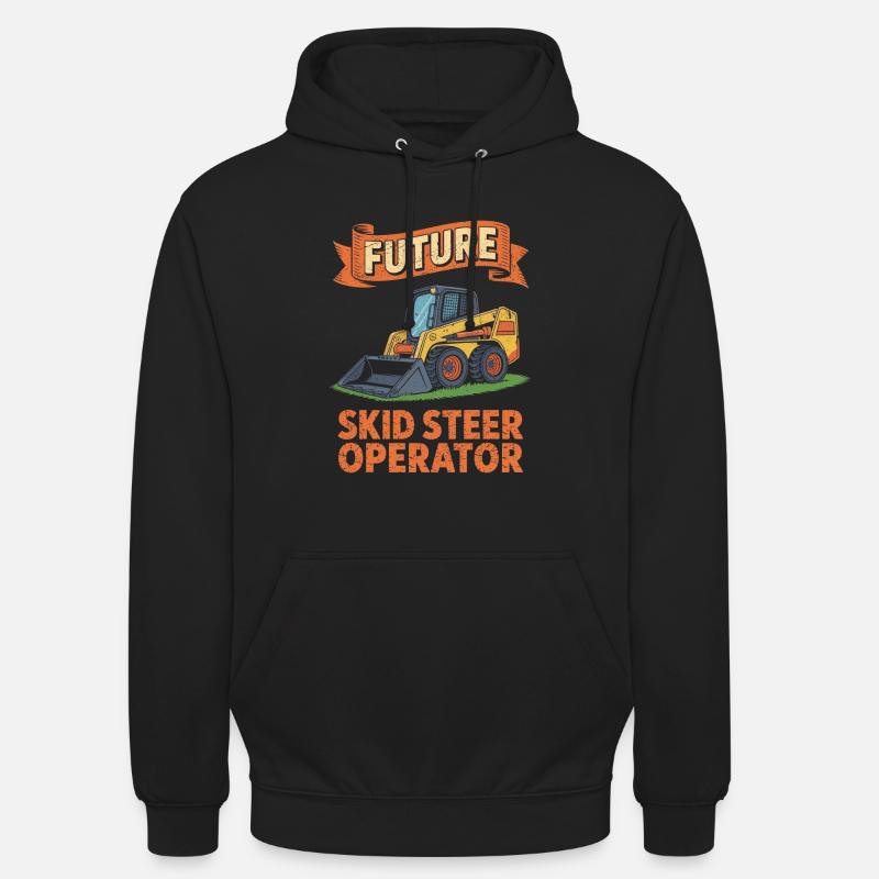 Kompaktlader Skid Steer Operator - Unisex Hoodie - Schwarz