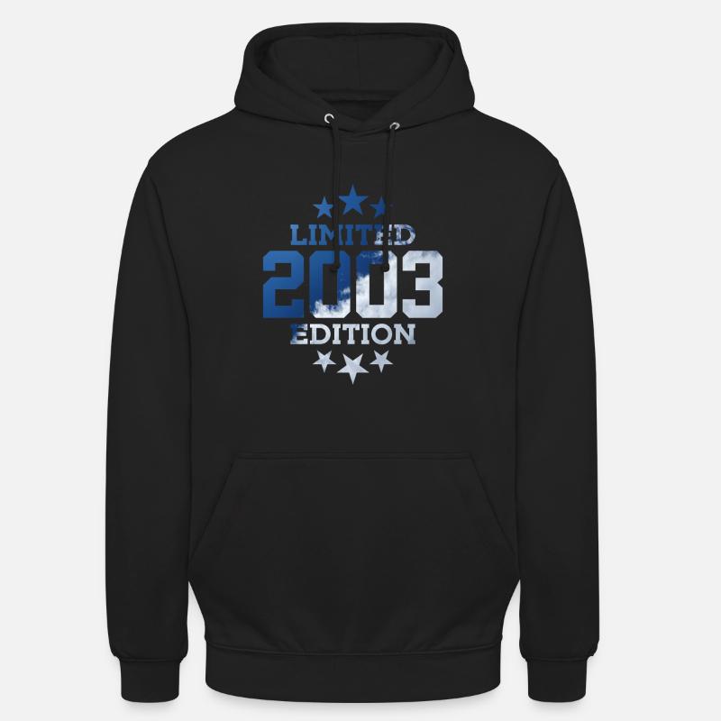 ÉDITION LIMITÉE 23E ANNIVERSAIRE 2003 - Sweat-shirt à capuche unisexe - noir