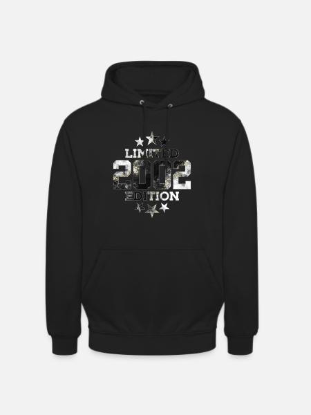 ÉDITION LIMITÉE 2002 24E ANNIVERSAIRE - Sweat-shirt à capuche unisexe - noir