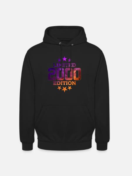ÉDITION LIMITÉE 2000 25E ANNIVERSAIRE - Sweat-shirt à capuche unisexe - noir