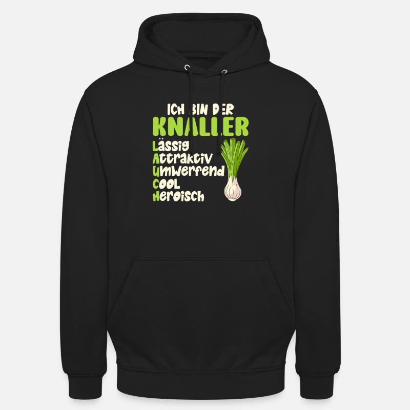 Haltérophile BIN EIN LAUCH LÄSSIG COOL Drôle - Sweat-shirt à capuche unisexe - noir