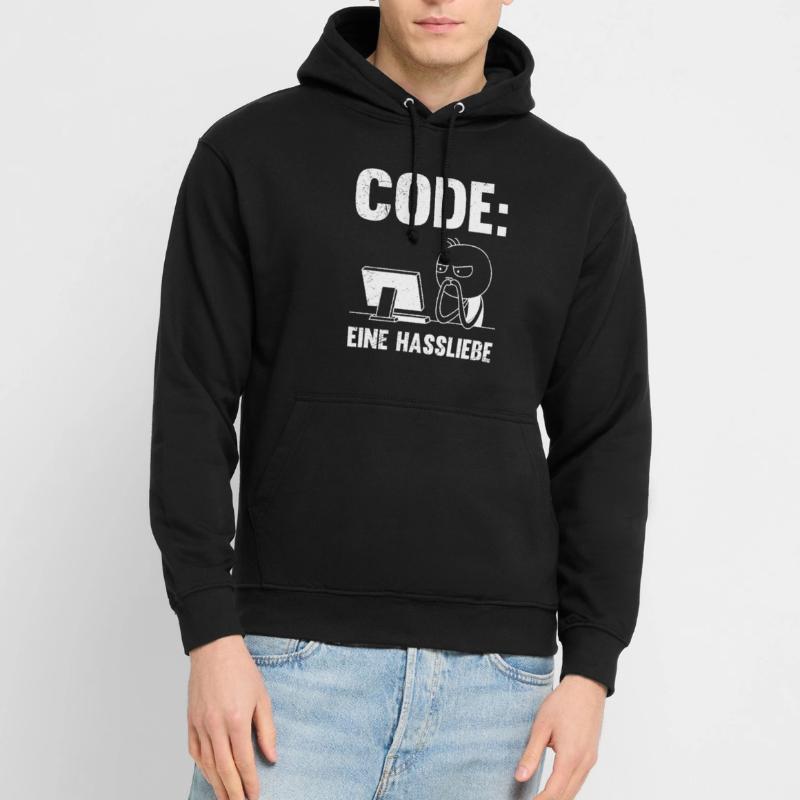 Coder CODE A LOVE-HATE RELATIONSHIP FUNNY Unisex Hoodie