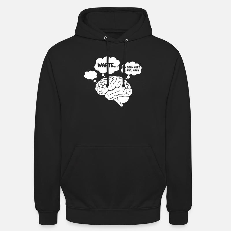 Brain Thoughts Comic - Sweat-shirt à capuche unisexe - noir