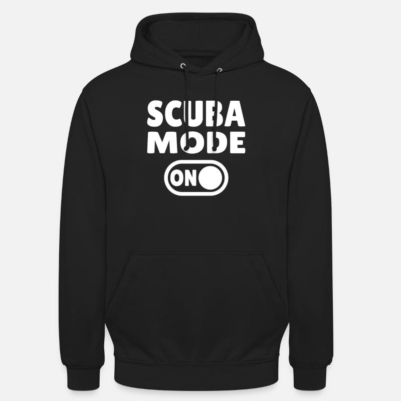 Mode Plongée ACTIVÉ - Plongeur - Sweat-shirt à capuche unisexe - noir