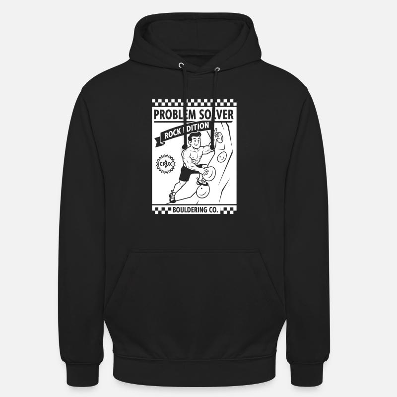 Problem Solver Rock Edition Kletterwand-Spaß - Unisex Hoodie - Schwarz