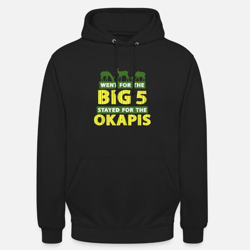 Okapi Animal - Sweat-shirt à capuche unisexe - noir