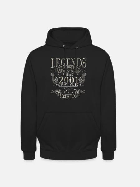 25e anniversaire Original janvier 2001 - Sweat-shirt à capuche unisexe - noir