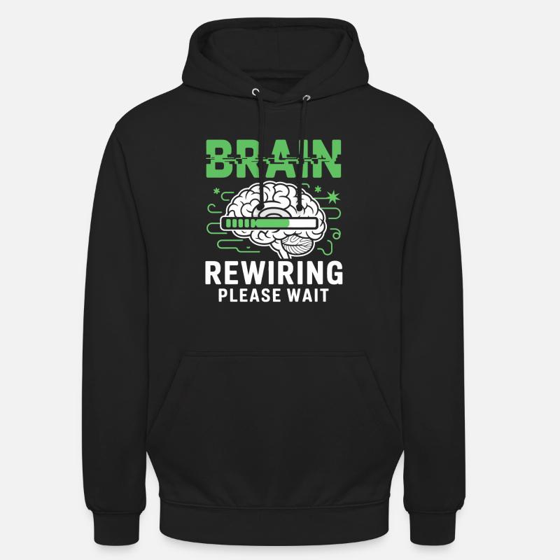 Brain Restart Please Wait - Unisex Hoodie - black