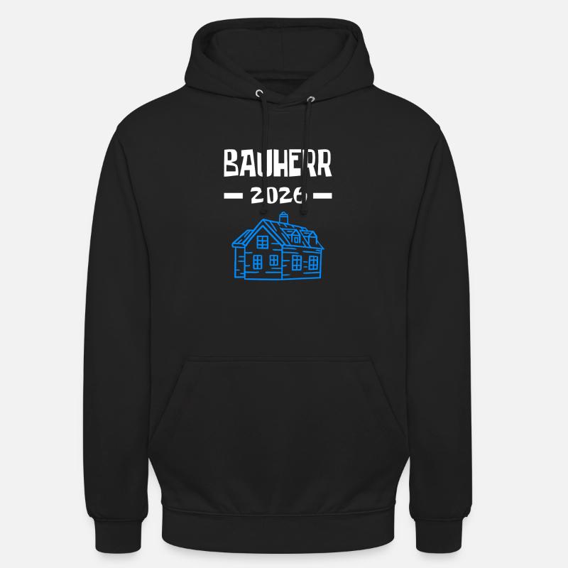 Client 2026 Construction site Häuslbauer Topping-out ceremony - Unisex Hoodie - black