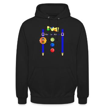 KuKaKö - Carnival Carnival Shrove Monday Köthen - Unisex Hoodie - black - Front - Alina (178cm) & Michal (187cm)