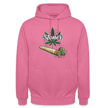 Stoner - Unisex Hoodie - Pink - Vorne - Alina (178cm) & Michal (187cm)