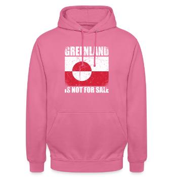 Greenland Is Not For Sale - Unisex Hoodie - Pink - Vorne - Alina (178cm) & Michal (187cm)
